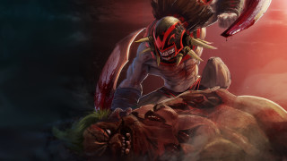 Demonic demon bloody face horns - a bloody face free wallpaper