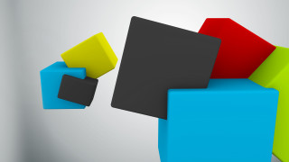 Colorful object white gray black - ernő rubik free wallpaper