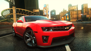 Red car tokyo cityscape bridge - a bridge in the background free wallpaper