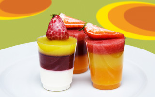 Fruit juice strawberries closeup pastel - a strawberry free wallpaper