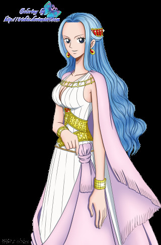 Bluehair pinkdress goldbelt cape goddess - a gold bracelet free wallpaper