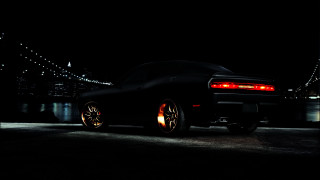 Car bridge night lights 3d - end free wallpaper
