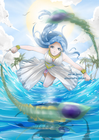 Woman white dress floating ocean - the ocean free wallpaper