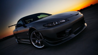 Car sunset road matte 3d - sunset free wallpaper
