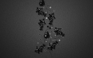 Black white polka dot girls - chiharu shiota free wallpaper
