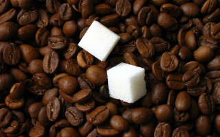 Coffee beans sugar cubes neoplasticism - a pile of coffee beans free wallpaper