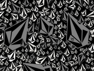 Diamonds black white background gray - geometric free wallpaper