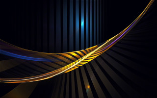 Black gold abstract curved stripe - abstract background free wallpaper