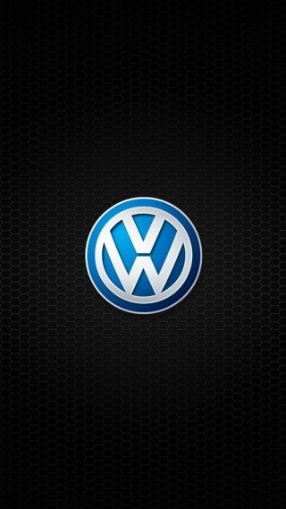 Volkswagen logo blue dot pattern - the side of it free wallpaper