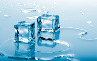 Ice water bubbles snow conceptual - drop of water free wallpaper
