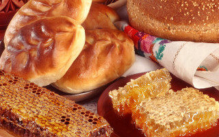 Bread baked goods plates napkins - bread free wallpaper