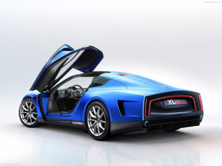 Blue sports car reflection futurism - its door free wallpaper