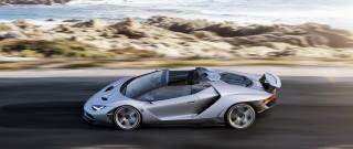 Silver car ocean road military - side profile free wallpaper