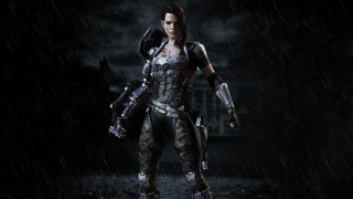 Woman costume gun glove rain - a woman in a costume holding free wallpaper