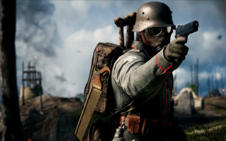 Soldier helmet gun outdoors cloudy - arnold brügger free wallpaper