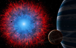 Space astronaut fireworks moon stars 2 - object free wallpaper