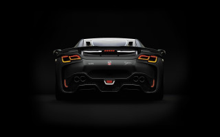 Black sports car hood up 7 - its hood free wallpaper
