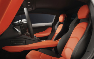 Red leather interior black leather - a car free wallpaper