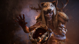 Demonic creature horns glove smoke - horn free wallpaper