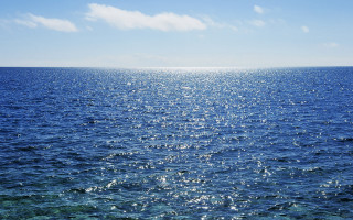 Ocean sky clouds boat beach - ocean free wallpaper