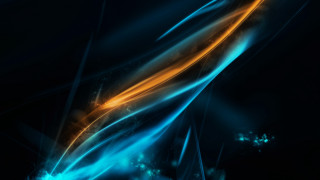 Blue yellow abstract swirls airbrush - swirl free wallpaper