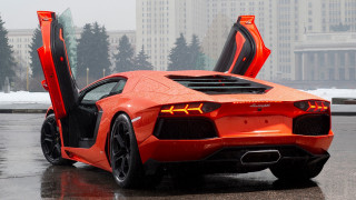 Red sports car open doors 15 - its door free wallpaper