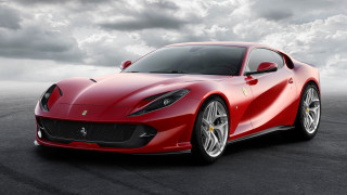 Red sports car cloudy day 2 - a cloudy day free wallpaper