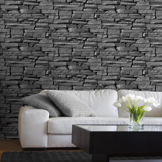 Living room white couch black 2 - a vase free wallpaper
