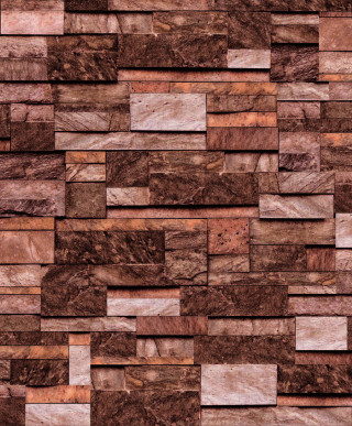 Wood blocks brown white pattern - texture free wallpaper