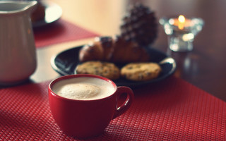 Coffee cookies morning still life - morning free wallpaper