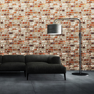 Couch lamp brickwall floorlamp postminimalism - andries stock free wallpaper