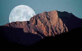 Full moon mountain range california - full moon free wallpaper