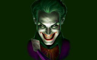Joker card green background sinister - sinister free wallpaper