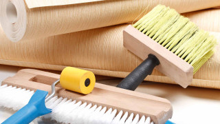Brush roller table wooden object - postminimalism free wallpaper for desktop