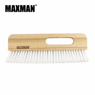 Wooden handle brush white bristles - postminimalism free wallpaper