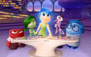 Cartoon characters group table cake - a cake free wallpaper