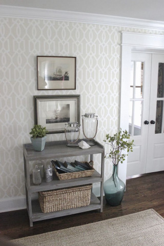 Room shelf interior decor home - modern european ink painting free wallpaper