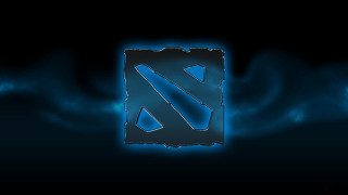 Blue logo black background 4k - a blue logo free wallpaper