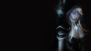Hooded elf woman smoking gothic - her mouth free wallpaper