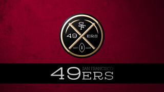 Red wall black gold logo - line free wallpaper