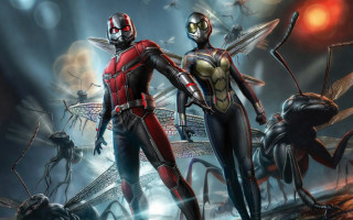 Costumed people ants insects dark - avgust černigoj free wallpaper