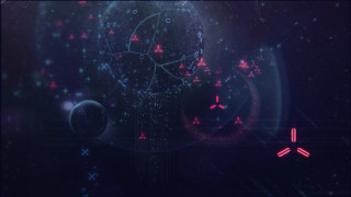 Futuristic sphere stars space aurora 2 - smaller free wallpaper