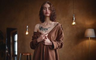 Elina karimova brown dress tattoos - a brown dress free wallpaper