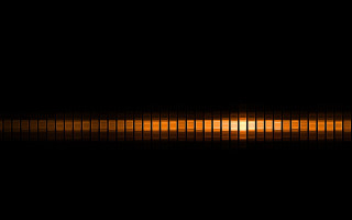 Black background yellow light volumetric - a yellow light in the middle free wallpaper