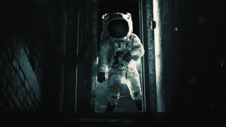 Astronaut military hallway brick door - redshift free wallpaper