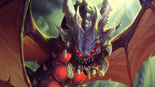 Red eyed large dragon green - dragon art free wallpaper