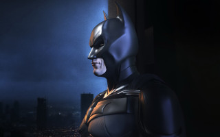 Batman night city lights window - the city free wallpaper