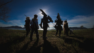 Group people field sky sun - antipodean free wallpaper