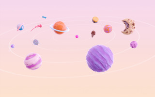 Solar system space stars moon - planet free wallpaper