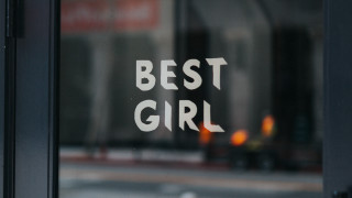 Best girl window candle typographic - a silk screen free wallpaper